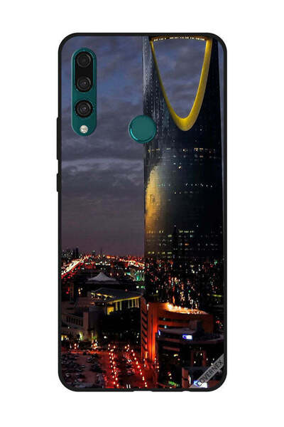 Covernex غطاء حماية لهاتف هواوي Y9 Prime 2019 منظر برج الفيصلية في المساء