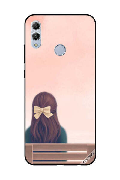 Covernex غطاء حماية لهاتف Honor 10 Lite - فتاة جميلة على مقعد
