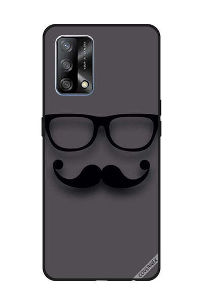 Covernex غطاء حماية لهاتف OPPO A74/F19 4G أسود زجاجي وشارب