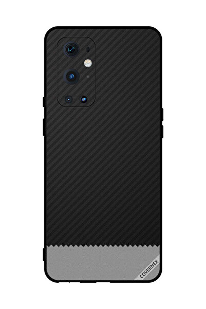 Covernex غطاء حماية لهاتف OnePlus 9 Pro بنمط خطوط سوداء ورمادية