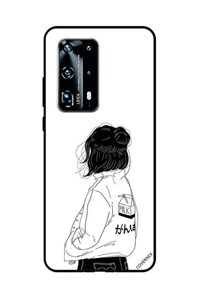 Covernex غطاء حماية لهاتف هواوي بي 40 برو بلس فتاة تفكر بعمق كبير