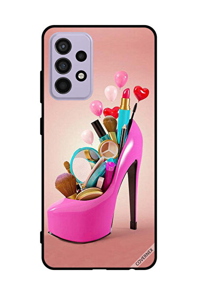 Covernex Protective Case Cover For Samsung Galaxy A52s 5G Pink Shoe With Make...