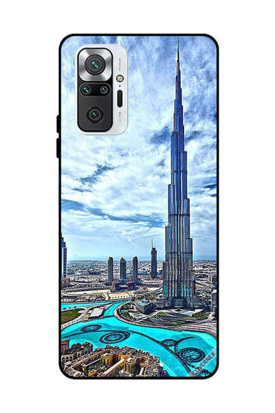 Covernex غطاء حماية لهاتف شاومي ريدمي نوت 10 برو 4G برج خليفة - غيوم مؤثرة