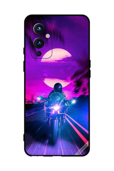 Covernex غطاء حماية لهاتف OnePlus 9 Biker Leaving Moon Behind