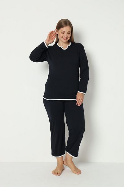 FAMES PİJAMA SUMMER PLUS SIZE PAJAMA SET