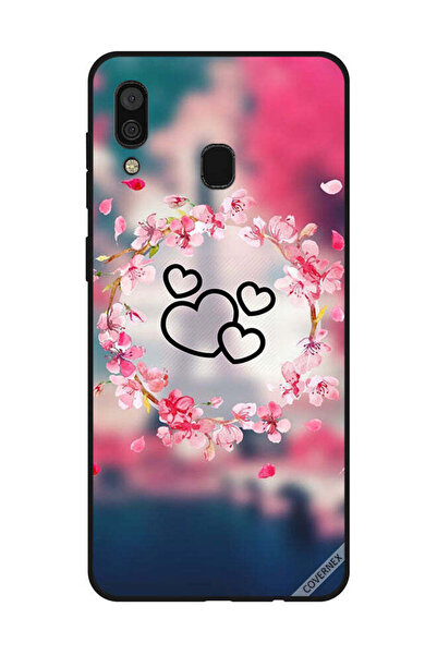 Covernex غطاء حماية لهاتف سامسونج جالاكسي A30 قلوب سوداء