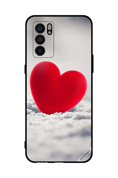 Covernex غطاء حماية لهاتف Oppo Reno6 5G بتصميم قلب أحمر جميل