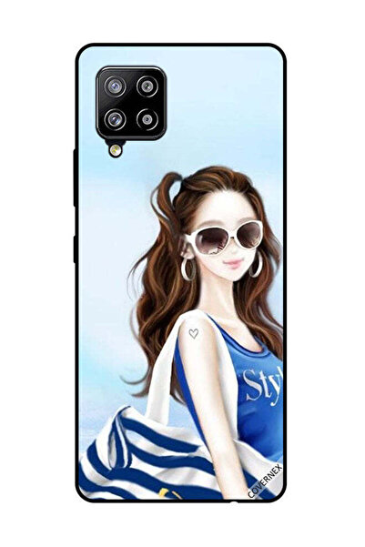 Covernex غطاء حماية لهاتف سامسونج جالاكسي M42 5G بتصميم قميص أزرق