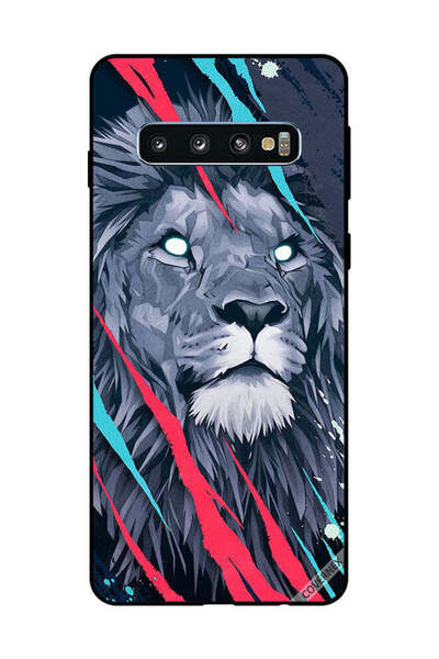 Covernex غطاء حماية لهاتف سامسونج جالاكسي S10 - فن الأسد الملك