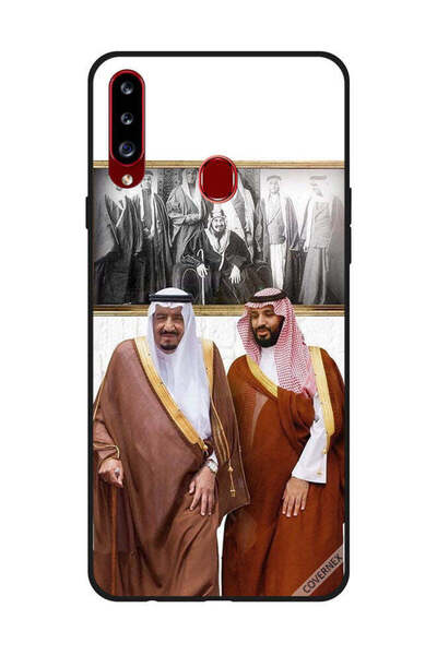 Covernex غطاء حماية لهاتف سامسونج جالاكسي A20s الملك سلمان ومحمد بن سلمان يتح...