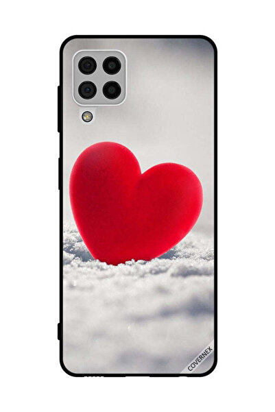 Covernex غطاء حماية لهاتف سامسونج جالاكسي A22 4G بتصميم قلب أحمر جميل