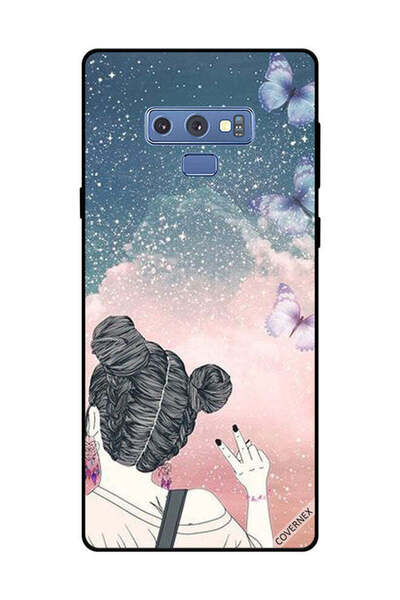 Covernex غطاء حماية لهاتف سامسونج جالكسي نوت 9 - فتاة تصنع علامة النصر