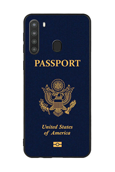 Covernex غطاء حماية لهاتف سامسونج جالاكسي A21 - جواز سفر أمريكي