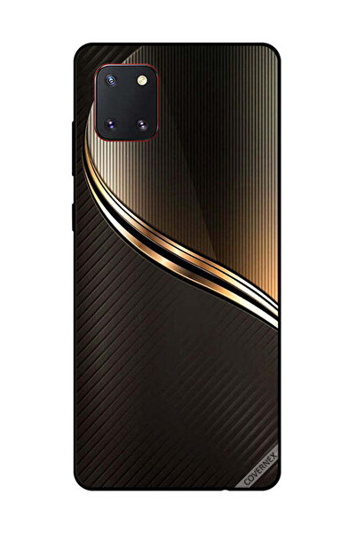 Covernex غطاء حماية لهاتف سامسونج جالكسي نوت 10 لايت بنمط ستيل ذهبي داكن
