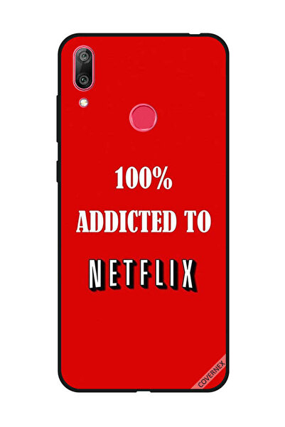 Covernex غطاء حماية لهاتف هواوي Y7 Prime 2019 مدمن على نتفليكس بنسبة 100%