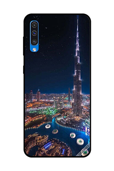 Covernex غطاء حماية لهاتف سامسونج جالاكسي A50 - منظر ليلي لوسط المدينة