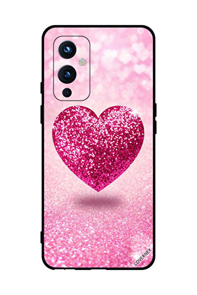 Covernex غطاء حماية لهاتف OnePlus 9 - قلب وردي لامع