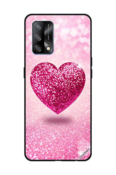 Covernex Protective Case Cover For OPPO A74/F19 4G Pink Glitter Heart