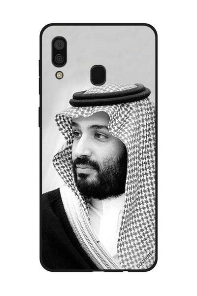Covernex غطاء حماية لهاتف سامسونج جالاكسي A30 صورة محمد بن سلمان بالأبيض والأسود