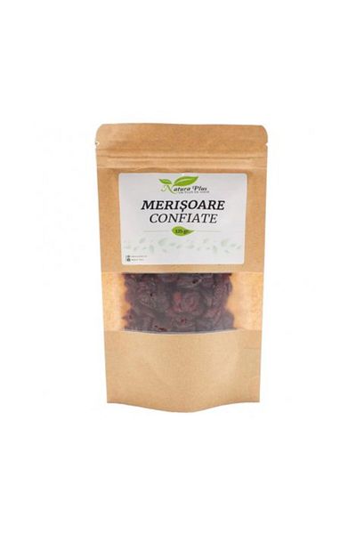 Natura Plus Merișoare confiate, 125g, Natura Plus