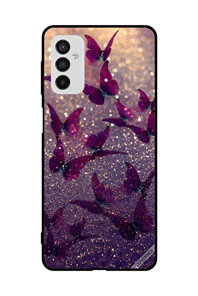 Covernex غطاء حماية لهاتف سامسونج جالاكسي M52 5G بنقشة فراشات لامعة