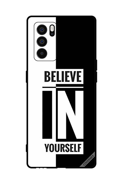 Covernex غطاء حماية لهاتف Oppo Reno6 Pro+ 5G ثق بنفسك باللونين الأبيض والأسود