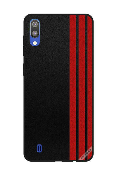 Covernex غطاء حماية لهاتف سامسونج جالاكسي M10 بثلاثة خطوط عمودية حمراء