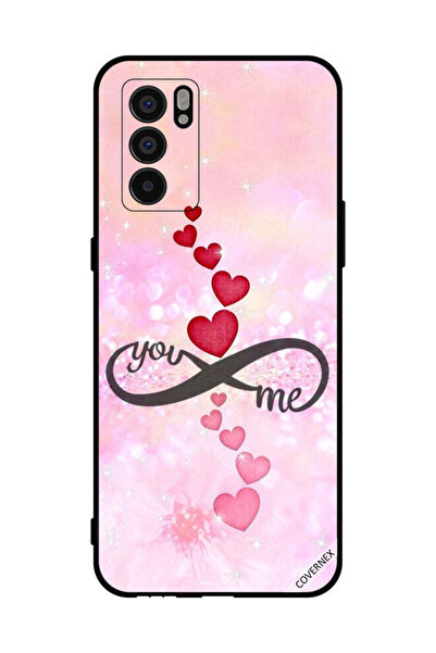 Covernex غطاء حماية لهاتف Oppo Reno6 5G قلوب حمراء ووردية أنت إنفينيتي مي