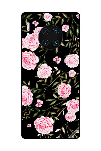 Covernex غطاء حماية لهاتف هواوي ميت 30 برو - ورود وردية في باقات من الأوراق ا...