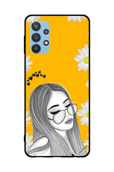 Covernex غطاء حماية لهاتف سامسونج جالاكسي M32 5G - فتاة تحب خيالات النظارات