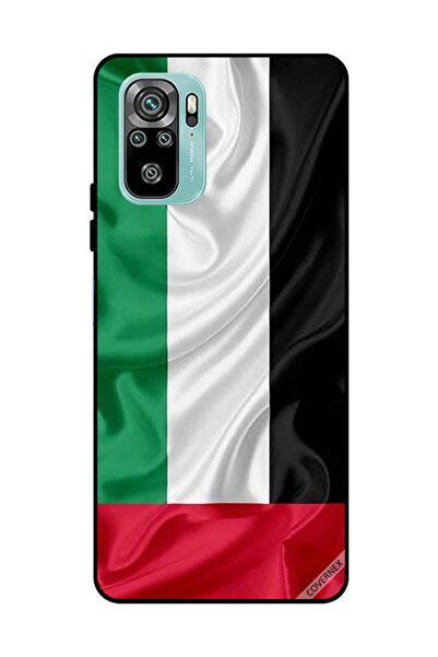 Covernex غطاء حماية لهاتف شاومي ريدمي نوت 10 4G، قماش علم الإمارات العربية ال...