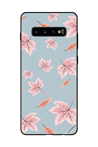 Covernex غطاء حماية لهاتف سامسونج جالاكسي S10 بلس بطبعة أوراق الخريف