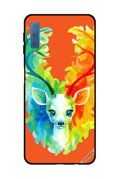 Covernex غطاء حماية لهاتف سامسونج جالاكسي A7 2018 - غزال ملون