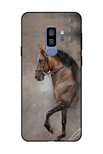 Covernex غطاء حماية لهاتف سامسونج جالاكسي S9 بلس صورة حصان عتيقة