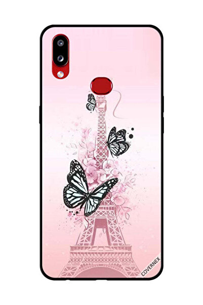 Covernex غطاء حماية لهاتف سامسونج جالاكسي A10s برسومات فراشات سوداء على برج إ...