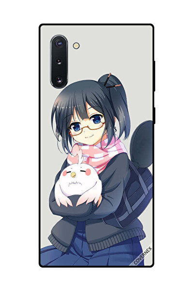 Covernex غطاء حماية لهاتف سامسونج جالكسي نوت 10 - فتاة تحمل حيوانًا أليفًا