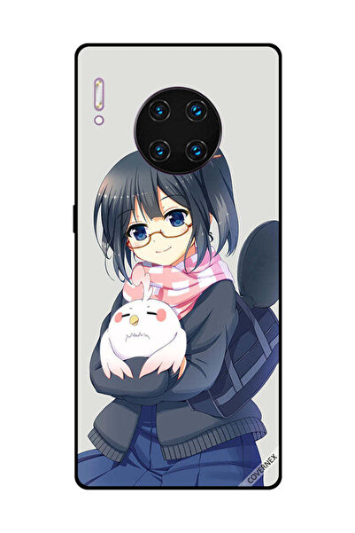 Covernex غطاء حماية لهاتف هواوي ميت 30 برو - فتاة تحمل حيوانًا أليفًا