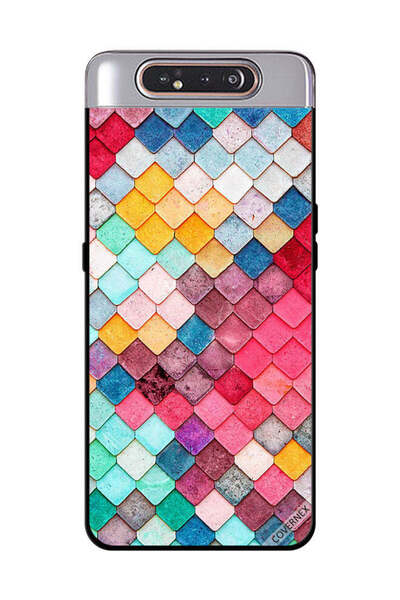 Covernex غطاء حماية لهاتف سامسونج جالاكسي A80 بنمط مربع ماسي
