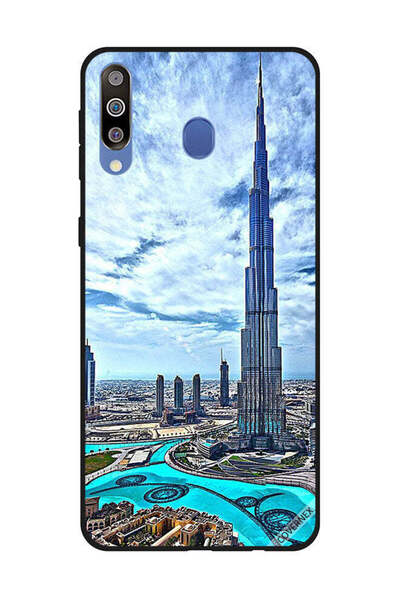 Covernex غطاء حماية لهاتف سامسونج جالاكسي M30 - برج خليفة - غيوم مؤثرة