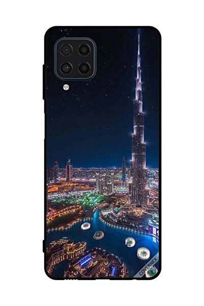 Covernex غطاء حماية لهاتف سامسونج جالاكسي M22 4G منظر ليلي لوسط المدينة