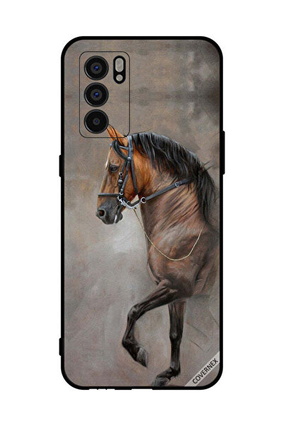 Covernex غطاء حماية لهاتف Oppo Reno6 5G صورة حصان عتيقة