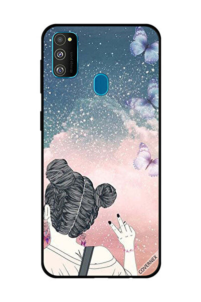 Covernex غطاء حماية لهاتف سامسونج جالاكسي M30s فتاة تصنع علامة النصر