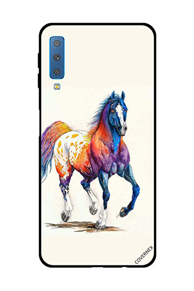 Covernex غطاء حماية لهاتف سامسونج جالاكسي A7 2018 - حصان ملون