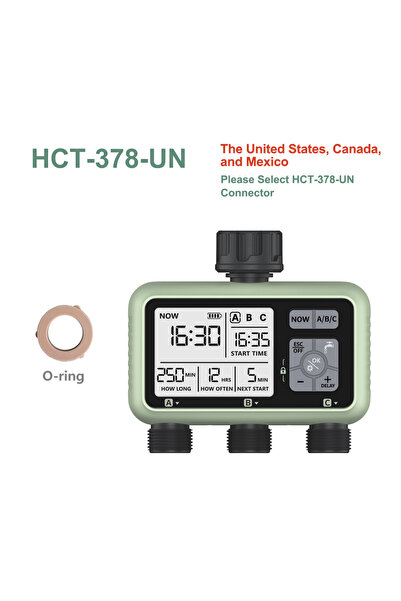 Choice1 HCT-378-UN Eshico أحدث 2024 مؤقت مياه بثلاثة منافذ برنامج تحكم مستقل ...