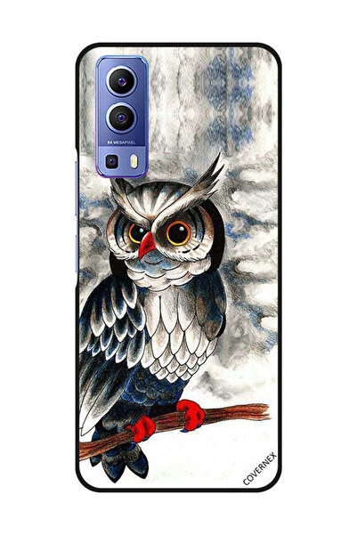 Covernex غطاء حماية لهاتف Vivo Y72 5G برسومات بومة فنية