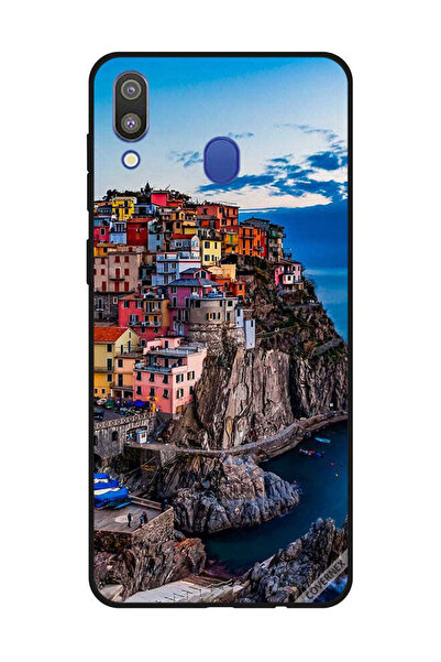 Covernex غطاء حماية لهاتف سامسونج جالاكسي M20 - منازل ملونة على البحر