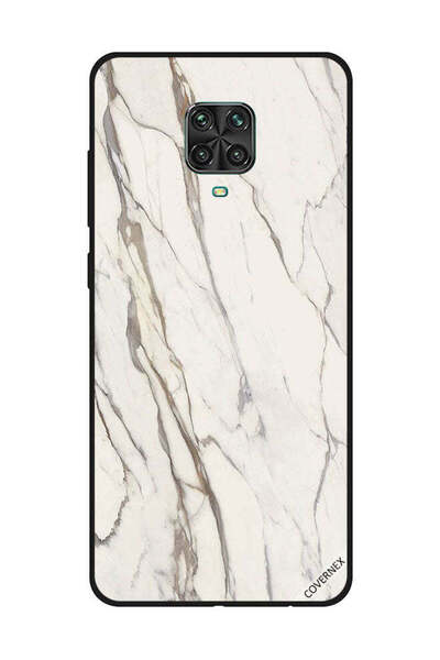Covernex غطاء حماية لهاتف شاومي ريدمي نوت 9S/9 برو بنمط رخامي أبيض متشقق