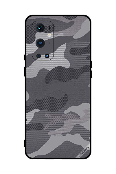 Covernex غطاء حماية لهاتف OnePlus 9 Pro بنمط تمويه رمادي