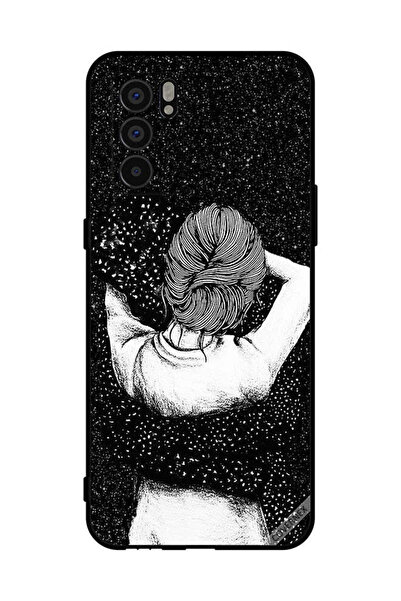 Covernex غطاء حماية لهاتف Oppo Reno6 5G - خيال فتاة خربشة ليلية