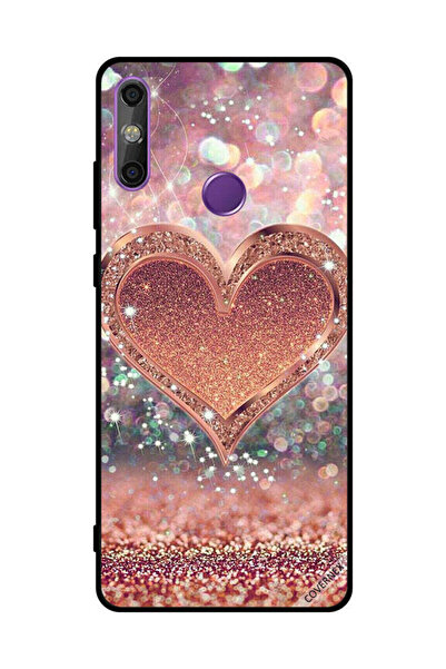 Covernex غطاء حماية لهاتف هواوي إنجوي 20E - قلب ذهبي لامع